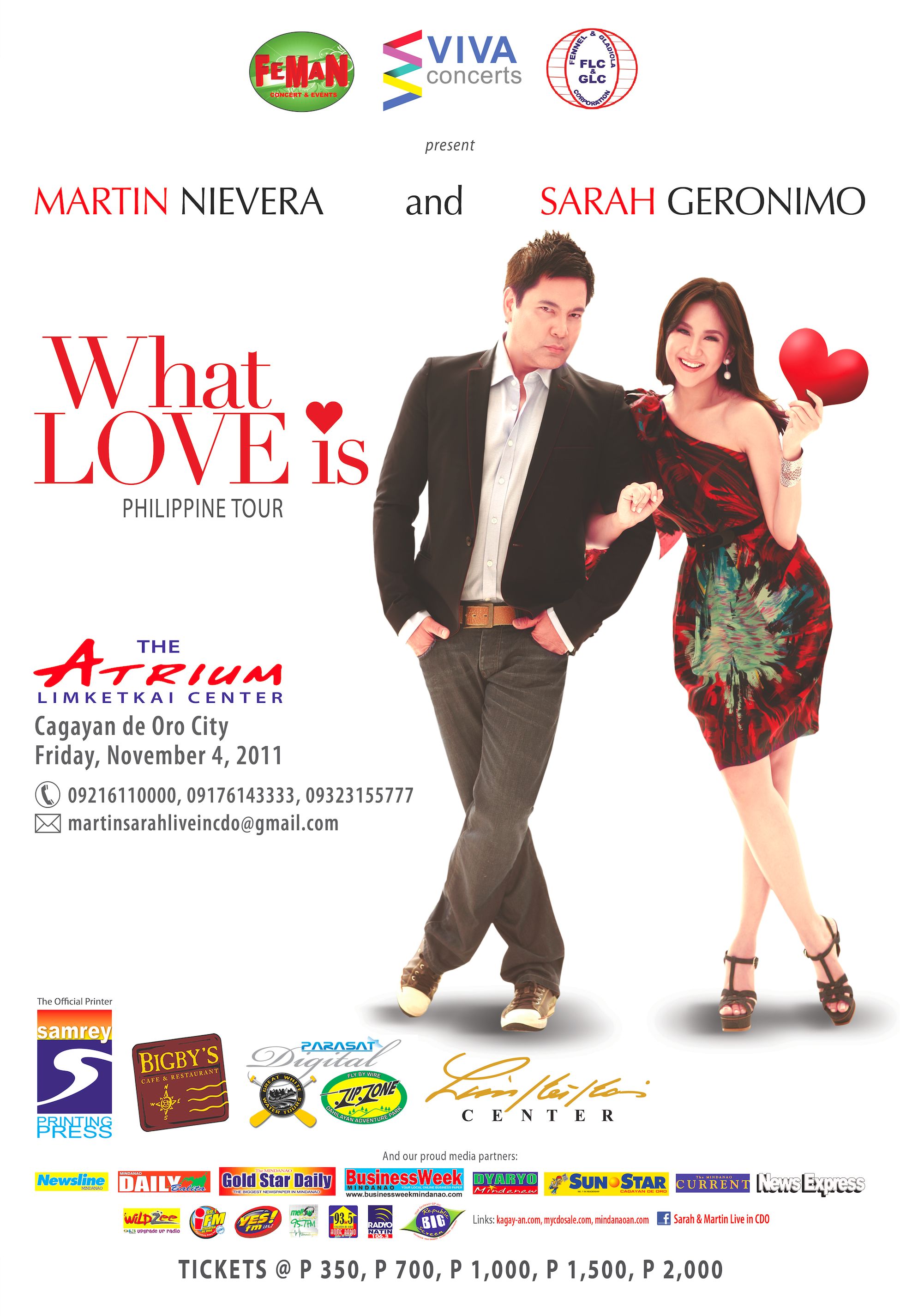 Update: Martin Nievera and Sarah Geronimo Live in Cagayan de Oro concert – Mindanaoan.com is an official media partner!