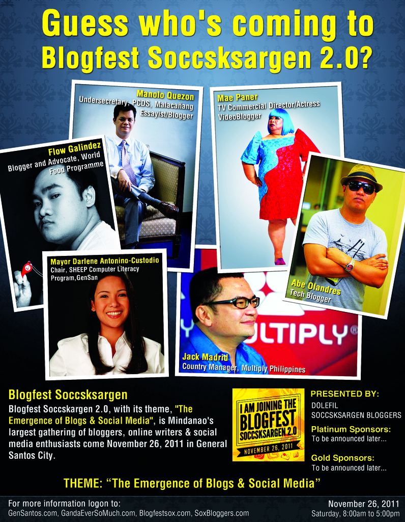 I’m joining Blogfest SOCCSKSARGEN 2011