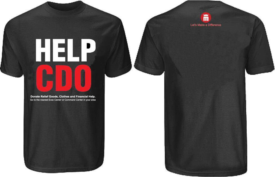 How and where to buy HELP CDO and ONE FOR ILIGAN shirts
