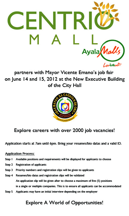 Ayala Mall Cagayan de Oro Centrio job fair