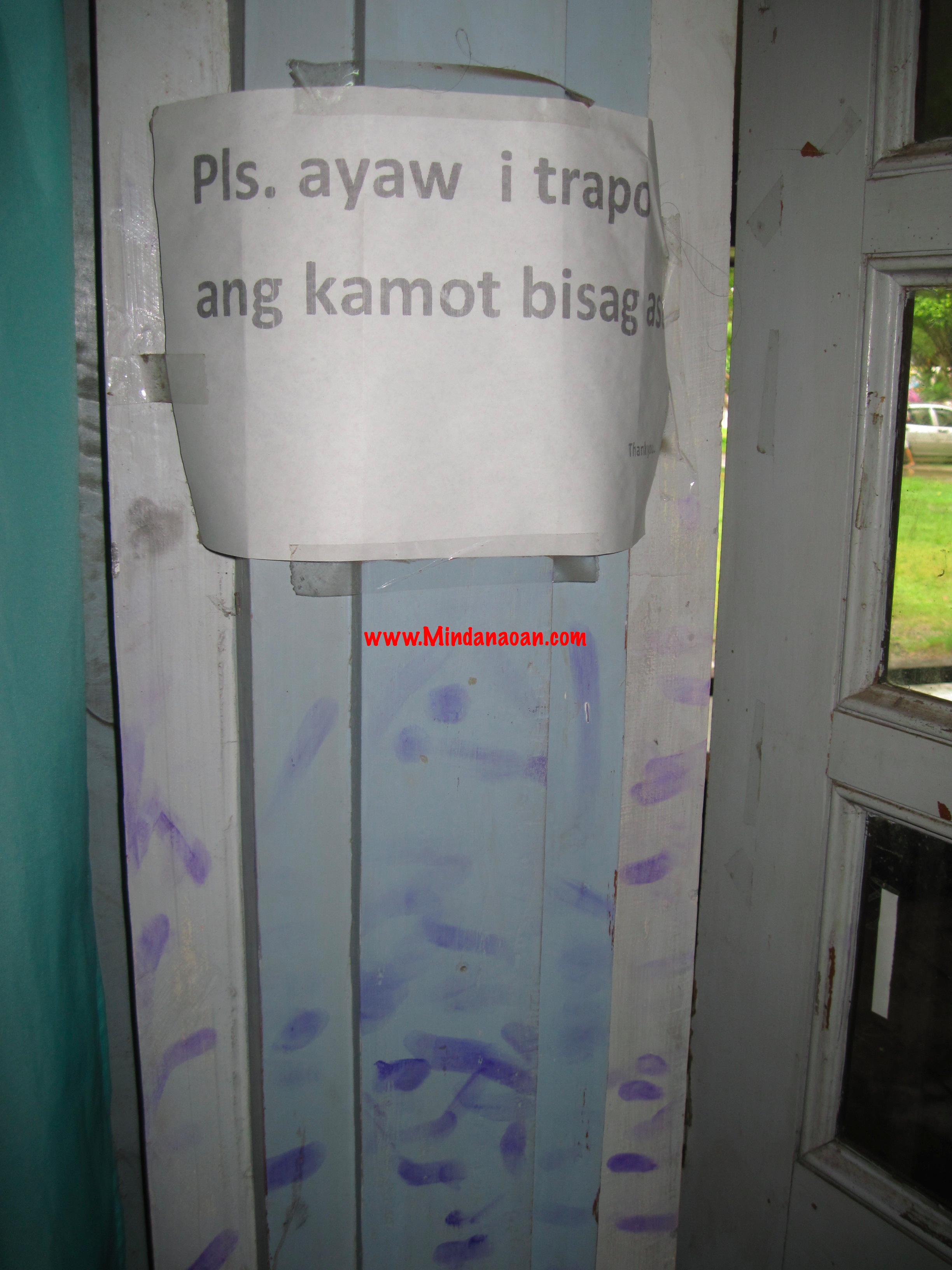 Funny sign at COMELEC Davao
