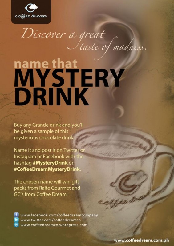 Coffee Dream Mystery Drink contest