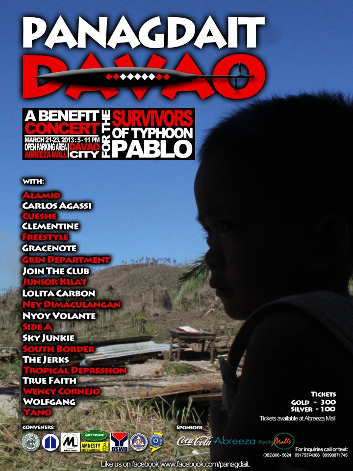 Panagdait Davao – A Benefit Concert for Typhoon Pablo survivors