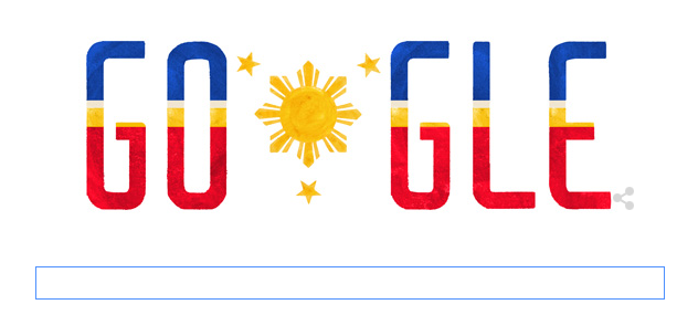 Google Philippines doodle for Independence Day 2015