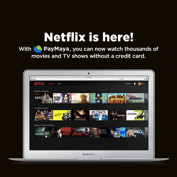 Access Netflix in Philippines With PayMaya virtual VISA card