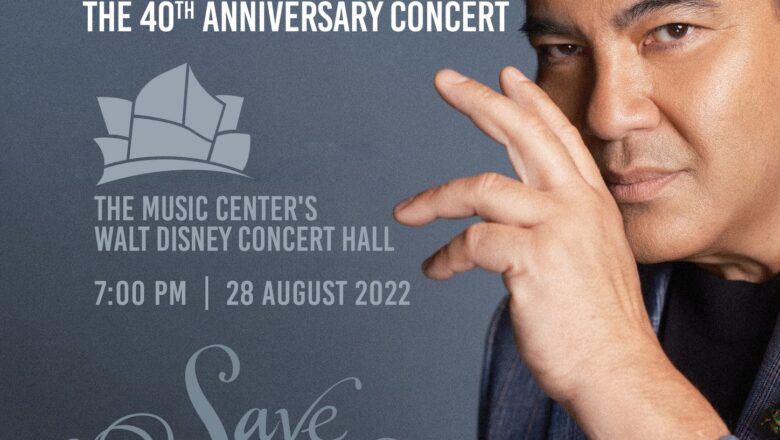 Martin Nievera to hold 40th anniversary show at Walt Disney Concert Hall